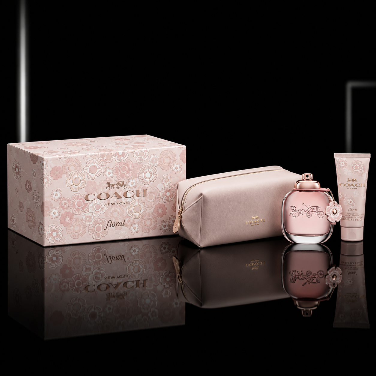Coach Ladies Floral 3pcs EDP Gift Set Fragrances