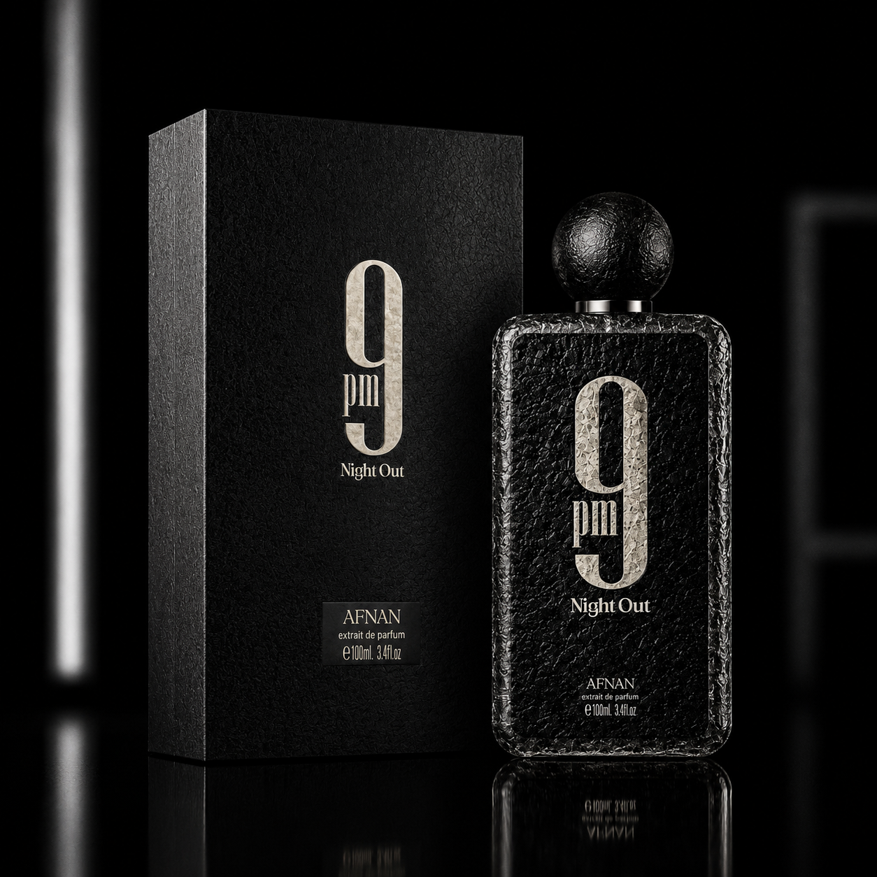 Unisex 9 PM Night Out Extrait de Parfum Spray 3.4 oz Fragrances