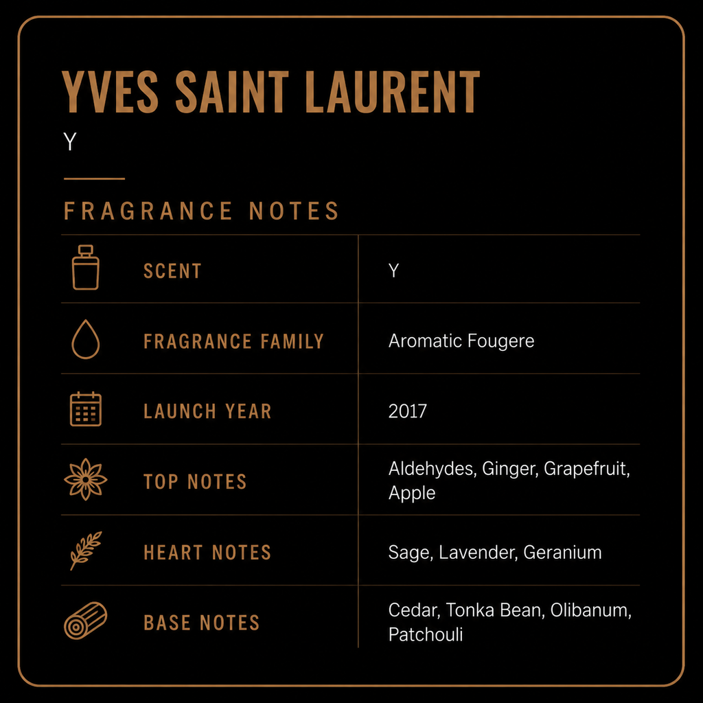 Yves Saint Laurent Men's Y EDP Spray 3.3 oz Fragrances